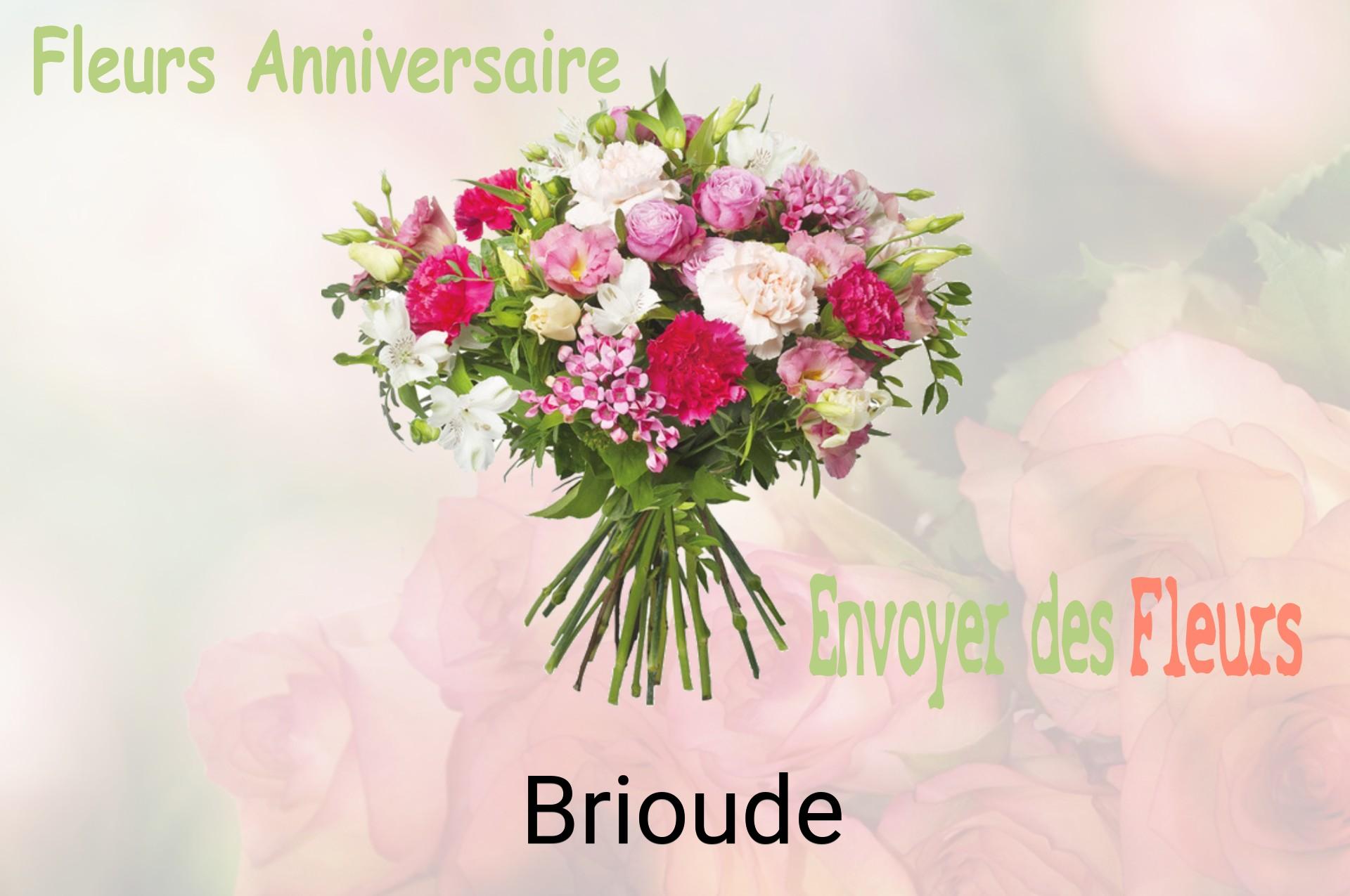 Bouquet de fleurs d’anniversaire livré à Brioude